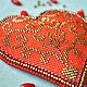 Order Brooch 'Heart embroidered pattern...'. Olga Myakotina 'Life in creativity'. Livemaster. . Brooches Фото №3