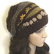 Beanie with beads # №019