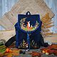 Textile backpack 'Autumn fox'. Backpacks. Julia Linen tale. My Livemaster. Фото №6
