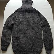 Мужская одежда handmade. Livemaster - original item Wool grey sweater. Handmade.