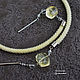 Open necklace made of lemon quartz and rock crystal yellow. Necklace. gershman. My Livemaster. Фото №5