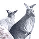 Картина Кенгуру, рисунок кенгуру серый графика. Картины. Юлия Рустамьян (Julrust). Ярмарка Мастеров.  Фото №4