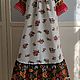 Slavic Linen Long Kupala Dress. Dresses. Kupava - ethno/boho. My Livemaster. Фото №6