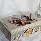 Для дома и интерьера handmade. Livemaster - original item Jardin jewelry box Provence style. Handmade.
