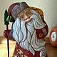 Wooden toy ' Santa Claus Global Warming', Ded Moroz and Snegurochka, Moscow,  Фото №1