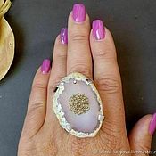 Украшения handmade. Livemaster - original item Ring with agate. Handmade.
