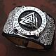 Order Will valknut with rotating center. bracelet. Nomikon - Oleg Sobolev. Livemaster. . Amulet Фото №3