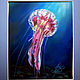 Order  Neon Jellyfish. Original. Pastel. Valeria Akulova ART. Livemaster. . Pictures Фото №3