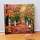 Painting 'Autumn in the Summer Garden' oil. Pictures. Anji's favourite pictures (anzhela-a). My Livemaster. Фото №6