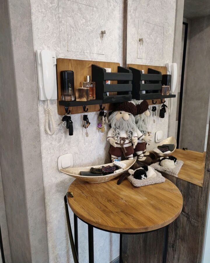 Ключница настенная лофт из натурального дерева в интернет-магазине на ...