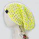 Bright neon hat 'Ultra' for women for summer. Caps. avokado. Online shopping on My Livemaster.  Фото №2