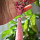Order Earrings-brushes: skull and succulents. KG_flowers. Livemaster. . Tassel earrings Фото №3