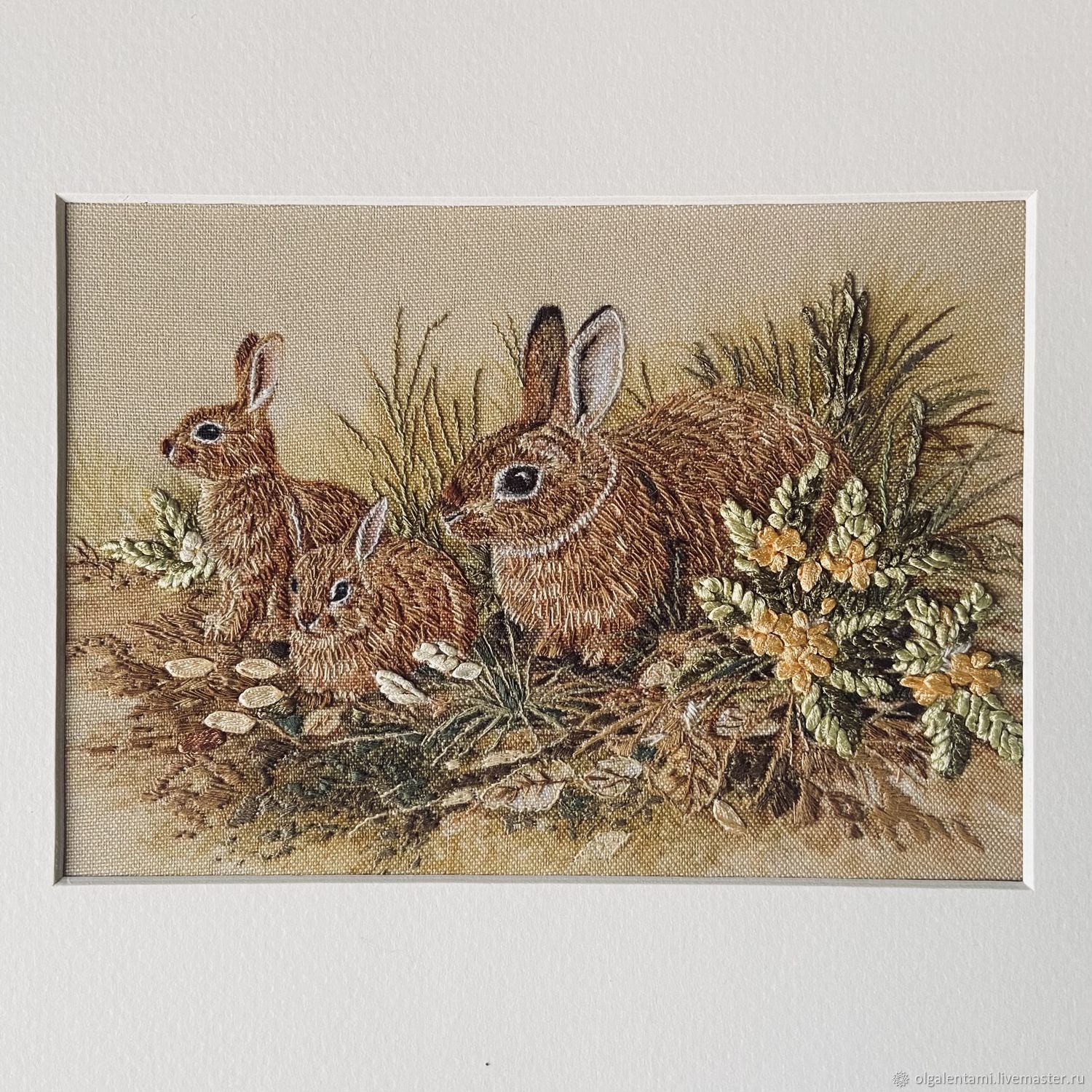 Картины: Зайчики купить в интернет-магазине Ярмарка Мастеров по цене ...