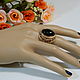 Ring with agate. Vintage ring. Handwork of jewelry.. My Livemaster. Фото №4