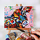 The picture of a heifer is a bright and colorful oil painting of a cow. Pictures. Vladyart. Online shopping on My Livemaster.  Фото №2