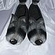 Felted slippers "Raccoons", Slippers, Murmansk,  Фото №1