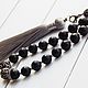 Good Luck prayer beads made of black agate. Rosary. The star of Siberia. My Livemaster. Фото №5