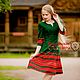 Modern dress with Russian ornaments ' Listopad'. Dresses. Slavyanskie uzory. Online shopping on My Livemaster.  Фото №2