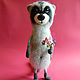Felted raccoon. Felted Toy. lilu. Online shopping on My Livemaster.  Фото №2