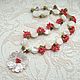 Necklace 'Pearl of the dawn' (pearl, coral, agate). Necklace. Pani Kratova (panikratova). Online shopping on My Livemaster.  Фото №2