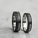Order Wedding rings made of titanium.Matte Wedding Rings. Love And Wood|TiTrend. Livemaster. . Engagement rings Фото №3