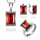 Set of silver jewelry in 2 colors with NAT amber, Jewelry Sets, Kaliningrad,  Фото №1