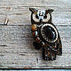 'Mistress of the old forest ' owl brooch, Brooches, Eniseisk,  Фото №1