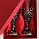 Бокалы для шампанского Цветы. Подарки на 8 марта. Подарки для мужчин! (gifts606). Интернет-магазин Ярмарка Мастеров.  Фото №2