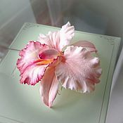 Зажим с орхидеей " Вошебный цветок феи"