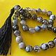 Classic beads made of natural agate veins of the Dragon, Rosary, Moscow,  Фото №1