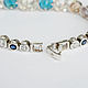 Браслет из серебра с фианитами DD0060. Браслет из бусин. Sunny Silver. Ярмарка Мастеров.  Фото №4