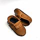 Brown baby moccasins, Baby slippers with fringe 100% leather. Footwear for childrens. ebooba. Online shopping on My Livemaster.  Фото №2