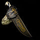 Gift knife ' Plastun '(scabbard made of wood, brass in gold). Knives. zlathunter. My Livemaster. Фото №6