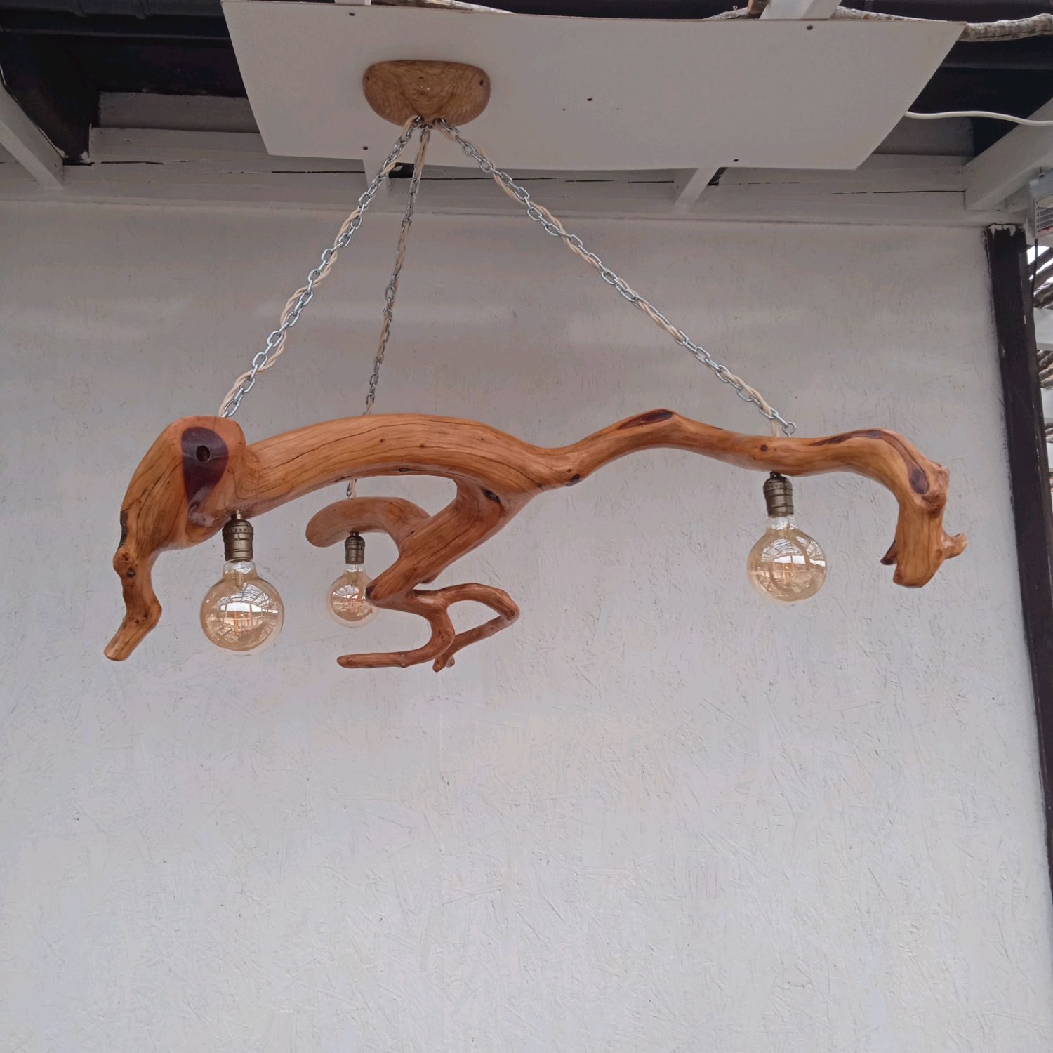 Люстра Лофт из дерева – купить онлайн на Ярмарке Мастеров – SRTBMRU ...