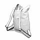  Backpack Bag Leather Female White Selfie Mod.SR56-141. Backpacks. Natalia Kalinovskaya. My Livemaster. Фото №5