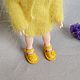 Sandals for doll ob11 color - bright yellow18mm. Clothes for dolls. Olga Safonova. My Livemaster. Фото №5