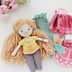 Кукла вязаная с набором одежды и чемоданчиком. Куклы и пупсы. Marishka_Toys. Ярмарка Мастеров.  Фото №12