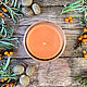 Aromatic candle (100% soy wax) in a glass of sea buckthorn nutmeg, Candles, Moscow,  Фото №1