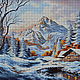 Order Set for embroidery with beads 'WINTER LANDSCAPE'. Beaded embroidery from Laura. Livemaster. . Embroidery kits Фото №3