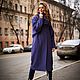 Oversize coat with Lavender snood'. Coats. Alexandra Maiskaya. My Livemaster. Фото №6