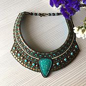 Украшения handmade. Livemaster - original item Necklace with amazonite Cleopatra Necklace in Egyptian style. Handmade.