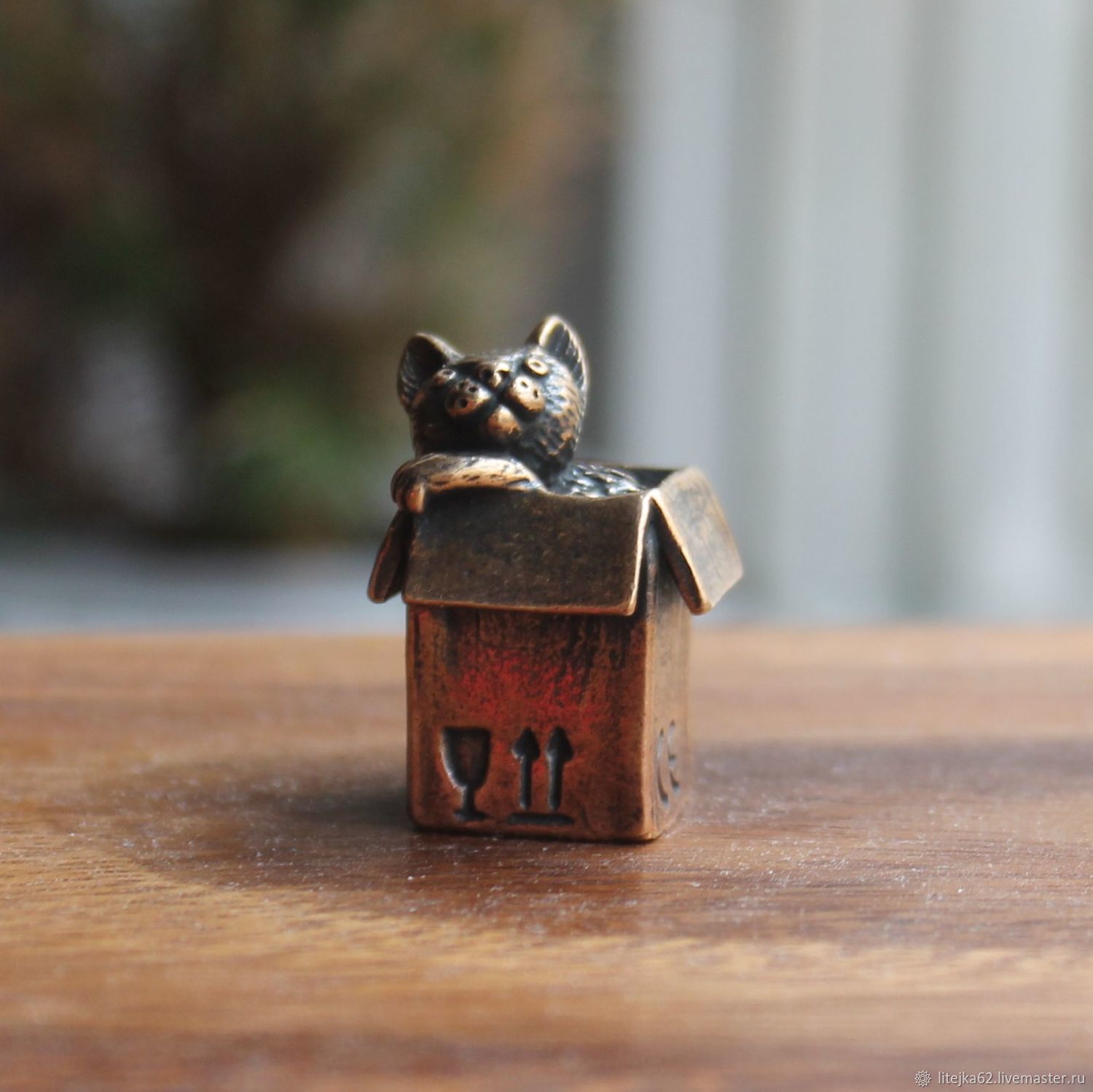 Напёрсток котик в коробке купить в интернет-магазине Ярмарка Мастеров ...