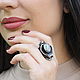 Order Ethnic Avant-Garde Series Ring with 925 silver agate HB0077. Sunny Silver. Livemaster. . Rings Фото №3