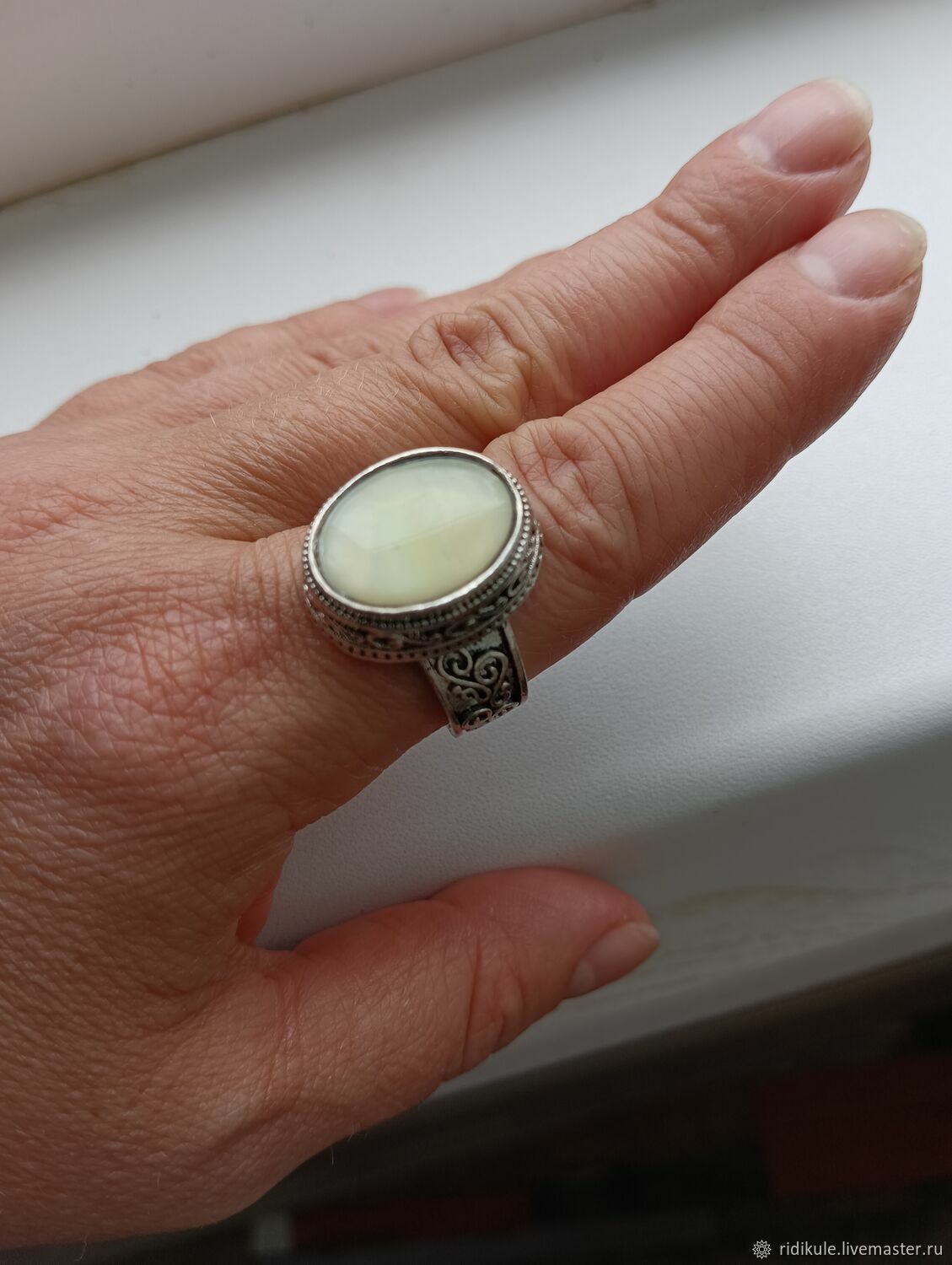 Винтаж: Кольца винтажные: кольцо бижутерия с лунным камнем купить в ...