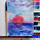 PAINTING SUNSET ON THE SEA Painting. OIL PAINTING ON CANVAS. Pictures. orlovaalla. Online shopping on My Livemaster.  Фото №2