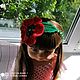 Заказать Ободок для девочки, девушки ,,Алый мак,,. 'Кокетка' ( украшения ручной работы). Ярмарка Мастеров. . Повязки Фото №3