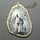 Order HORSE pendants to order - jewelry painting on stone. Olga Kniazeva | Jewelry painting. Livemaster. . Pendant Фото №3