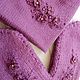 Шапка и варежки "Лиловые". Варежки. Knit_elka (ELDARCHIK26). Ярмарка Мастеров.  Фото №4