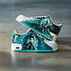 Кроссовки nike  AF1, ручная роспись, кастом, Звездные врата арт, Кроссовки, Волжский,  Фото №1
