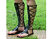Gladiator sandals black from the texture of the skin. Sandals. Katorina Rukodelnica HandMadeButik. Online shopping on My Livemaster.  Фото №2